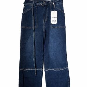 Women's Flare & Wide Leg Jeans - Dark Blue